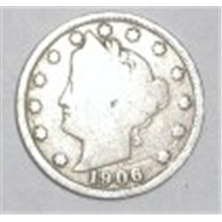 1906 LIBERTY HEAD "V" NICKEL *NICE EARLY U.S. NICKEL*!! LIBERTY HEAD NICKEL CAME OUT OF SAFE!!