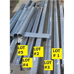 ALLUMINUM - H- BEAMS - APPROX.  20' LONG - 6"