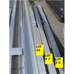 ALLUMINUM - H- BEAMS - APPROX. 10' LONG - 6"
