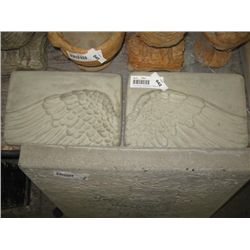 CONCRETE - PLAQUES - WINGS - 2PC