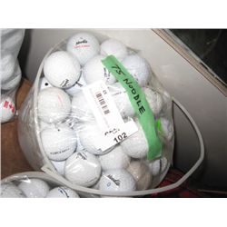 BAG OF GOLF BALLS - APPROX 75 BALLS/BAG