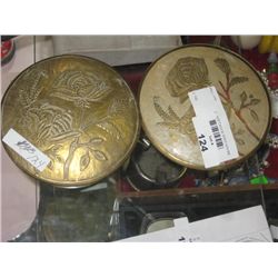 BRASS DISH WITH LIDS - 2