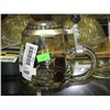 Image 1 : GLASS BEER STEIN WITH LID
