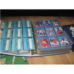 BINDER OF COLLECTOR CARDS - BLUE