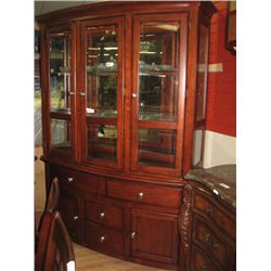 GLASS CHINA CABINET - 2PC