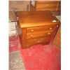 Image 1 : OAK FINISH NIGHTSTAND - DON'T LIFT BY TOP