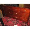Image 1 : DRESSER - MAHOGANY FINISH - 8 DR