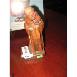 WOOD CARVED MONK