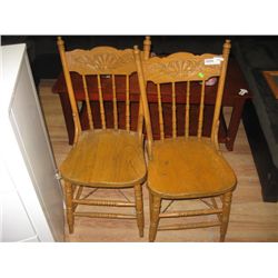 COUNTRY PRESS BACK CHAIRS - 2