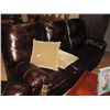 Image 1 : RECLINER COUCH  - DARK BROWN - NEW