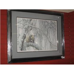 FRAMED L E PRINT " WINTER FILIGREE - GIANT PANDA - ROBERT BATEMAN