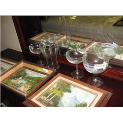 ASSORTED LARGE GLASSES  - 4 PC