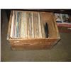 Image 1 : WOOD BOX OF RECORDS