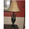 Image 2 : SIDE TABLE LAMP WITH BEADED SHADE - X2 MUST TAKE BOTH