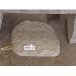 CONCRETE - PLAQUE - PET MEMORIAL