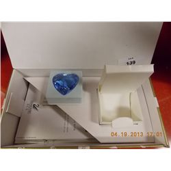 SWAROVSKI CRYSTAL HEART - BLUE