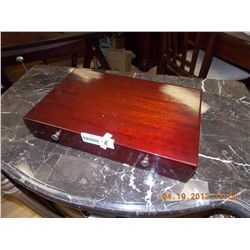 CHERRY WOOD GUN CASE - NO GUN