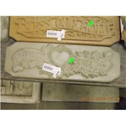 CONCRETE - PLAQUE - WELCOME FRIENDS