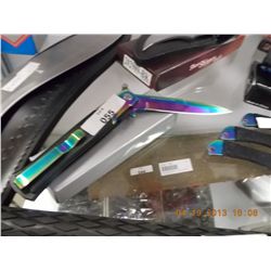 KNIFE - STILLETTO - RAINBOW - ASSISTED YC-428RB