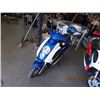 SCOOTER - ELECTRIC - BLUE SHOW ROOM FLOOR MODEL - 5KM - retail ~$1795.00 - comes with luggage rack a
