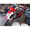 SCOOTER - ELECTRIC - RED DEMONSTRATION MODEL - 133KM - retail ~$1795.00 - comes with luggage rack an