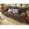 Image 1 : DARK BROWN RECLINING SOFA - NEW