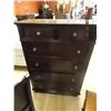 Image 1 : BURNISHED CHERRY CHEST OF DRAWERS - NEW