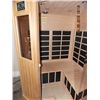 Image 3 : Infrared Sauna Elite Series EC-4H (4 Person Hemloc This luxurious corner unit has a three-sided fron