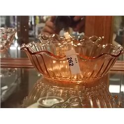 DEPRESSION GLASS SERVING BOWL