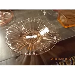 DEPRESSION GLASS SERVING DISH