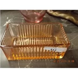 DEPRESSION GLASS SERVING DISH - RECTANGLE