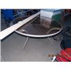 Image 1 : LARGE ROUND GLASS TOP PATIO TABLE
