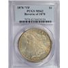 Image 1 : 1878 7F MORGAN DOLLAR PCGS MS62
