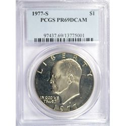 1977-S IKE DOLLAR PCGS PR69 DCAM CLAD