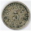 Image 2 : 1882 SHIELD NICKEL VG+