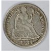 Image 1 : 1875 SEATED DIME FINE