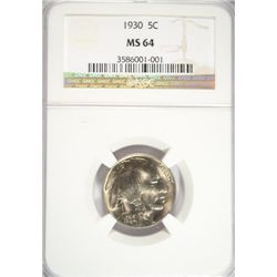 1930 Buffalo nickel  NGC64   est $80-$90