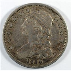 1834 BUST QUARTER ORIGINAL XF