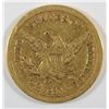 Image 2 : 1866-S - 2.50 LIBERTY GOLD XF RARE DATE, TYPICAL STRIKE FOR THIS DATE