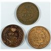 Image 2 : INDIAN ONE CENTS: 1904 XF, 1907 MS62, 1902 MS62