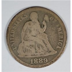 1889 SEATED DIME GOOD