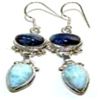 Image 1 : Larimar & Kyanite Earrings