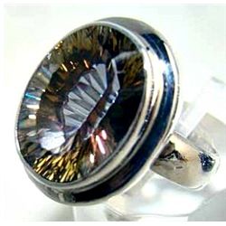 Silver and Mystic Topaz Ring