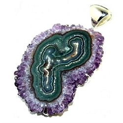 Amethyst Slice Pendant