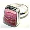 Image 1 : Silver and Rhodochrosite Ring