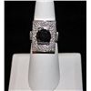 Image 1 : 14K GOLD BLACK AND WHITE DIAMOND RING