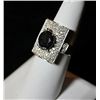 Image 2 : 14K GOLD BLACK AND WHITE DIAMOND RING