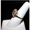 Image 2 : 10K GOLD DIAMOND AND GREEN AMETHYST RING
