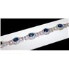 Image 3 : 14K GOLD DIAMOND AND SAPPHIRE BRACELET