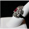 Image 2 : 14K GOLD DIAMOND AND RUBY RING